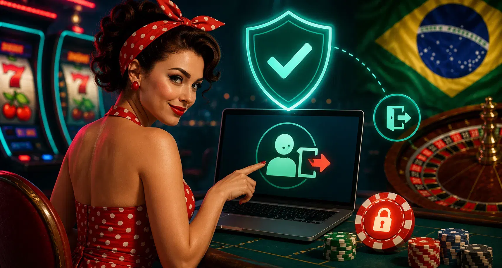 Pin-Up Brazil logout screen example