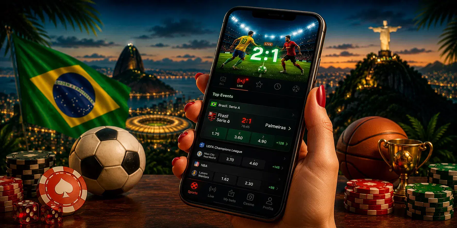Pin Up sports betting on mobile in Brazil